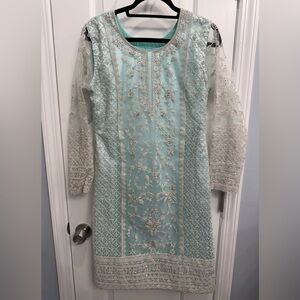 Tiffany Blue Salwar Kameez / Indian Dress